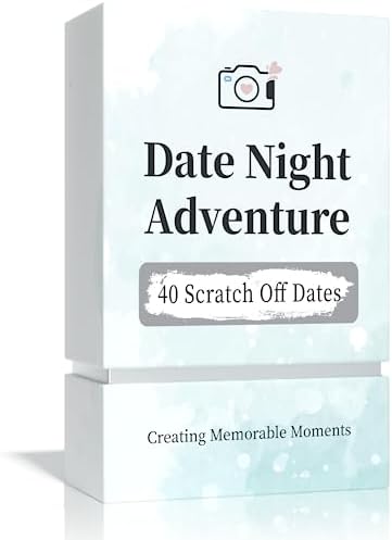 40 Date Ideas for Couples Date Night - Unique Scratch Off Date Night Card Games, Great Couple Gifts for Boyfriend, Girlfriend - Romantic Engagement Newlywed Wedding for Husband Wife