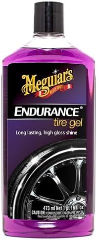 Meguiar's G7516 Endurance Tire Gel, Premium Tire Gel for a Lasting Glossy Shine - 16 Oz Bottle, PURPLE