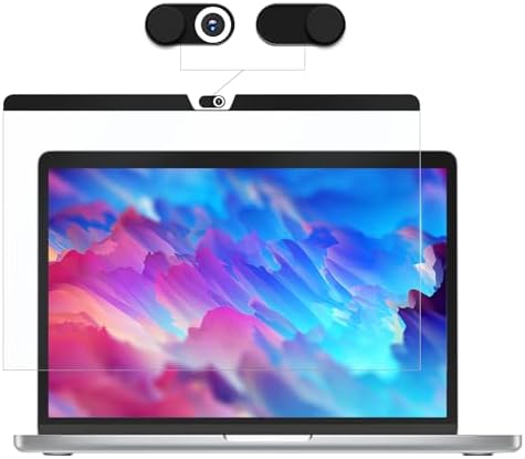 Magnetic Anti Blue Light Filter for MacBook Pro 13 Inch Screen Protector (2016-2022, M1,M2) and Macbook Air 13 In(2018-2021, M1), Removable Computer Film,Bubble-Free Monitor Shield With Camera Cover