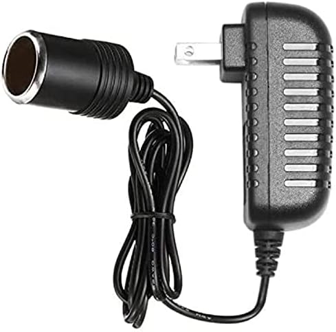 AC to DC Converter 2A 24W Car Cigarette Lighter Socket 110-240V to 12V AC/DC Power Adapter Black