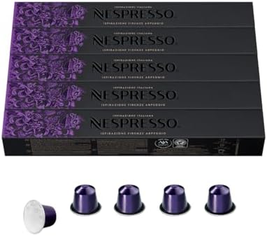 Nespresso Capsules Original Line Stocking Stuffers, Arpeggio Intenso, Dark Roast Coffee,50 Count Coffee Pods