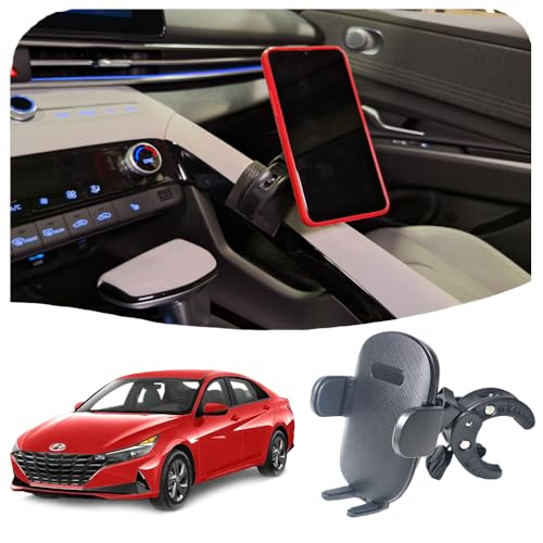 Cell Phone Mount holder compatible with Hyundai Elantra (2021 2022 2023 2024 2025) dashboard | Wireless | Made for Mag safe | Magnetic | Fast Charging