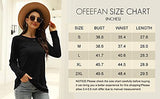 OFEEFAN Womens Sweater Long Sleeve Womens Tunic Tops Basic Tee Christmas Scarlet XL