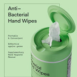 Biopure Antibacterial Hand Wipes | Fresh Morning Breeze- Antibacterial Wipes With Aloe and Vitamin E Formula | 5 X 7 Inch Wet Wipes Cannister | No Parabens, sulfates or Phthalates, Kills 99% of Germs, Pack of 3