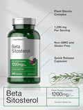 Horbäach Beta Sitosterol 1200mg | 240 Capsules | Mega Strength | Plant Sterols Complex | Non-GMO, Gluten Free Supplement