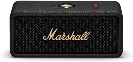 Marshall Emberton III Portable Bluetooth Speaker - Black & Brass