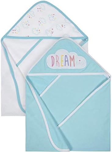 Organic Cotton Terry Hooded Towels, 2pk (Baby Girl)