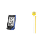 TRACEABLE - AO-90080-06 Traceable Thermometer with Clock, Humidity Monitor, and Calibration & Traceable Lollipop™ Water-Resistant Thermometer with Calibration; ±1.0°C Accuracy (-20 to 100°C)