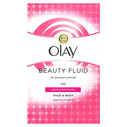 Olay Face Moisturizer, Active Hydrating Beauty Fluid Lotion, Original Facial Moisturizer, 4 Oz. (Pack of 2)