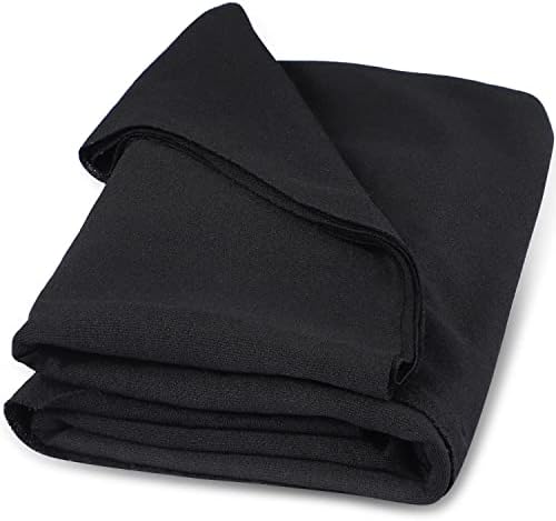 Facmogu Speaker Grill Cloth, 67"x20" Speaker Cloth Speaker Cover Fabric Stereo Mesh Fabric Replacement for Home Speakers, Stage Audio Speakers and Vintage Carpet Subwoofer Repair - Black Mesh Fabric