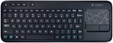 Logitech Wireless Touch Keyboard K400 with Built-In Multi-Touch Touchpad, Black (Renewed)