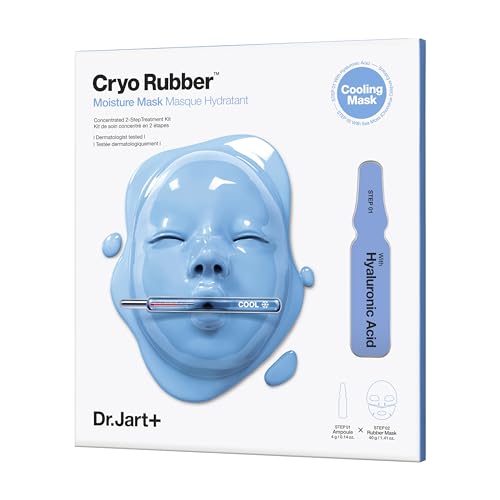 Dr.Jart+ Cryo Rubber Face Mask with Moisturizing Hyaluronic Acid | Korean Skin Care, 1 Pack
