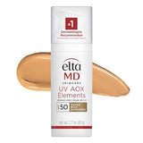 EltaMD UV AOX Elements Tinted Mineral Face Sunscreen, SPF 50 Tinted Face Moisturizer, Zinc Formula Great for Under Makeup and Sensitive Skin, 1.7 oz