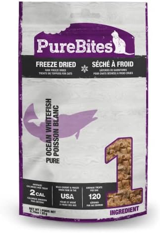 PureBites Ocean Whitefish for Cats, 0.70oz / 20 g- Value Size