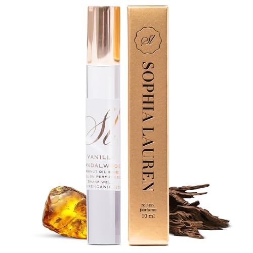 Sophia Lauren 10ML Pheromone Perfume for Women | Long Lasting Vanilla Musk Perfume | Portable Pheromone Perfume Oil with Effortless Roll-On | Natural Coconut Oil Vanilla Perfume (Amber & Oud)