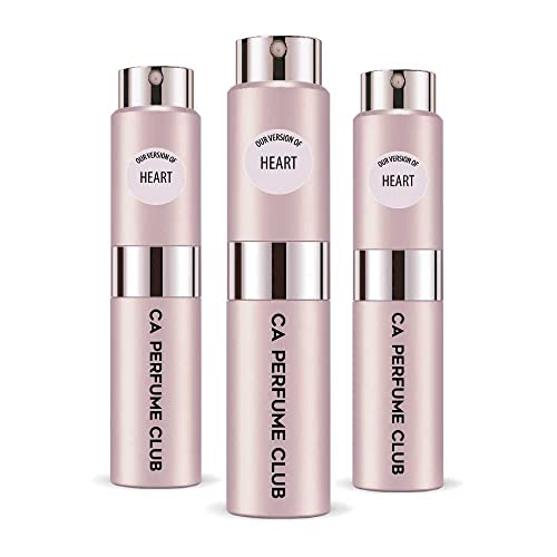 CA Perfume Impression of G. Botanika Heart For Women Replica Version Fragrance Dupes Concentrated Long Lasting Eau de Parfum Spray Refillable Atomizer Bottle 0.27 Fl Oz-X3