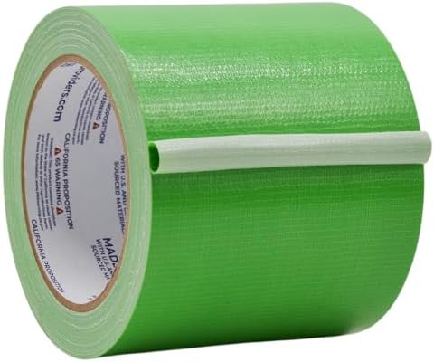 WOD DTC10 Advanced Strength Industrial Grade Light Green Duct Tape, 4 inch x 60 ft. Waterproof, UV Resistant For Crafts & Home Improvement