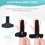 fibee 2 Finger Splint Trigger Finger Splint Adjustable Two Finger Splint Full Hand and Wrist Brace Support, Metal Straightening Immobilizer Treatment for Sprains, Mallet Injury, Arthritis(L/XL)