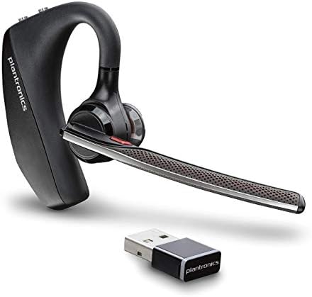 Plantronics Voyager 5200 UC (Poly) Bluetooth Single-Ear Headset with Noise Canceling for PC/Mac, Teams, Zoom & More (Renewed)