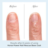 butter LONDON Base Coat Nail Polish, Horse Power - Nail Rescue Basecoat Helps Restore & Repair Damaged Nails - Nail Strengthener Helps Nail Growth & Prevent Staining - Cruelty & Gluten Free Nail Care