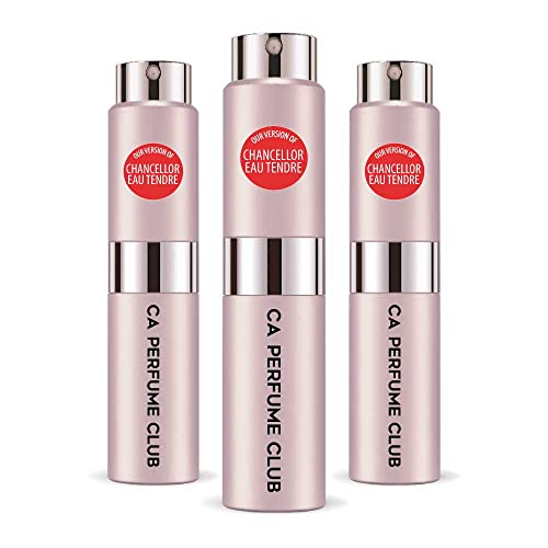 CA Perfume Impression of Chancellor Eau Tendre For Women Fragrance Spray 0.27 Fl Oz-X3