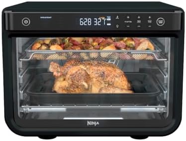 Ninja DT202BK Foodi 8-in-1 XL Pro Air Fry Oven, Large Countertop Convection Oven, Digital Toaster Oven, 1800 Watts, Black, 12 in. (Renewed)