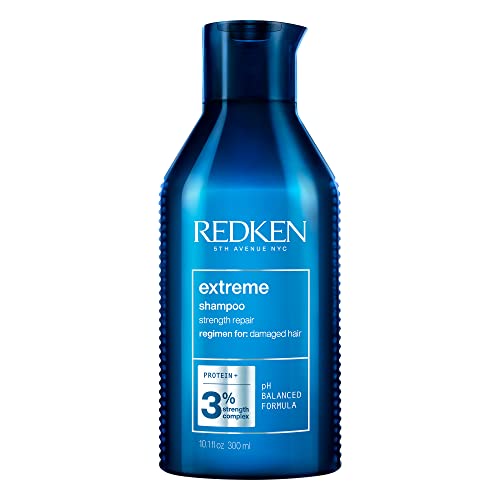 Redken Extreme Shampoo | Prevents Hair Breakage & Repair for Damaged Hair | Strengthen and Fortify Hair | Infused With Proteins | For Weak, Brittle Hair