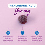 Hyalogic Chewy HA Gummies Mixed Berry Flavor Hyaluronic Acid Gummies – Gluten-Free Gummy Vitamins for Adults - HA Supplement for Joints, Skin & Eyes –60 Count (120 mg)