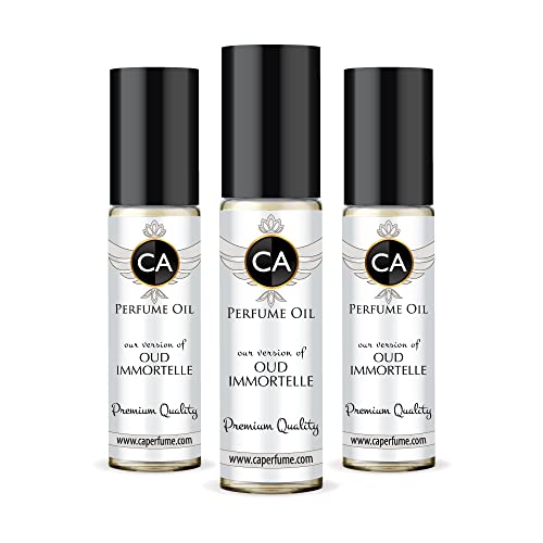 CA Perfume Club Impression of Byrd Oud Immortelle For Women & Men Replica Fragrance Body Oil Dupes Alcohol-Free Essential Aromatherapy Sample Travel Size Long Lasting Attar Roll-On 0.3 Fl Oz-X3