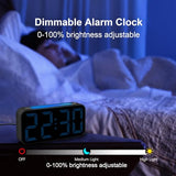 Topski Loud Alarm Clocks for Bedrooms Heavy Sleepers, Digital Clock with Night Light, Large Display, Dual Alarm, Snooze, Dimmable Bedside Alarm Clock for Kids Teens Boys Girls