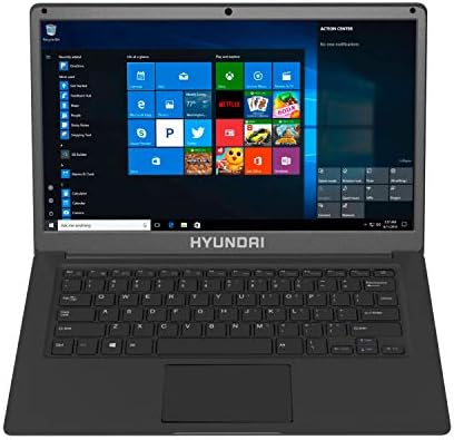 HYUNDAI HY Thinnote-A 14.1" Display Laptop, Intel Apollo Lake Celeron N3350, 4GB RAM, 64GB eMMC, Windows 10 Pro - Space Gray