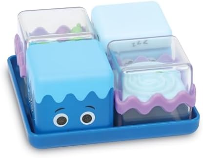 Learning Resources Cool Down Cubes Sensory Fidget Set, Fidgets for Kids, Sensory Toys for Toddlers, Fidgets for Classrooms, Easter Basket Toys, Ages 3+,5 Pieces