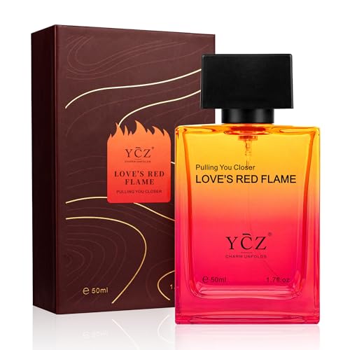 Ycz LOVE'S RED FLAME Perfume Men, Passionate Love Perfume 50 ml (1.65 fl. Oz). A Signature Scent for Long-Lasting Fragrance - Ideal Men Perfumes For Special Occasions Daily Elegance.