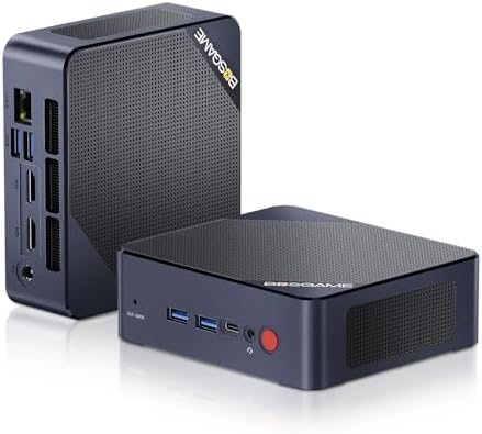 B95 Mini PC Desktop Computers, Intel 12th Gen N95, 16GB DDR4 RAM, 512GB M.2 SSD, Windows 11 Pro, Dual HDMI, Type-C, 4K UHD, WiFi 5, BT 5.0, Compact PC for Home Theater, Streaming, Office