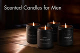 Scented Candles for Men | Smoke & Vanilla Scented Candle - Candle for Men, Men Candles for Home Scented, Candle Gifts for Him/Friend, Aromatherapy Candle in Black Jar