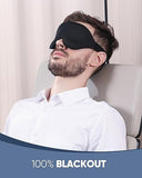 MZOO Sleep Mask for Side Sleeper Women Men, Updated Design 100% Light Blocking Eye Mask, 3D Contoured Blindfold for Sleeping, Breathable & Soft Eye Shade for Travel Meditation Nap