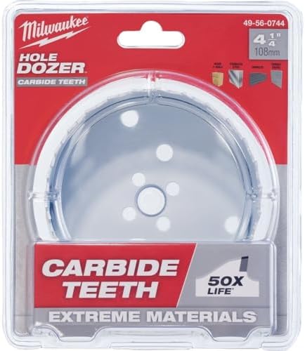 Milwaukee 49-56-0744 4-1/4 Inch Hole Dozer with Carbide Teeth