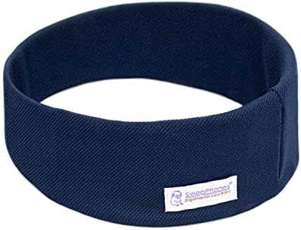 SleepPhones Wireless Sleep Headphones by AcousticSheep V8 | 24-Hour Battery | Original and Most Comfortable Bluetooth Headphones for Sleeping (Medium, Nighttide Navy Breeze)