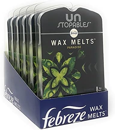 Febreze Unstopables Wax Melts, Paradise, 8 count (Pack of 6)