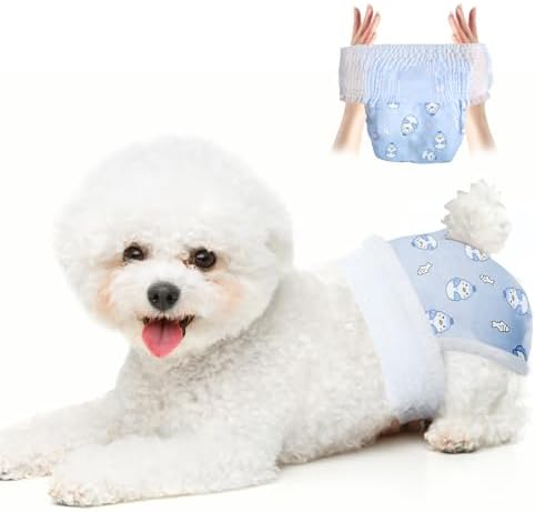 Disposable Dog Diapers Absorbent Soft Puppy Doggie Diapers for Both Male Female Dogs with Adjustable Wrap in Heat Period Urination Leakproof (XL30)
