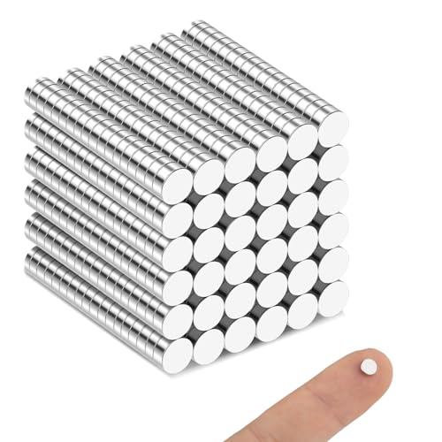 Small Magnets, 600 Pack Refrigerator Magnets 5x2mm Rare Earth Magnets Neodymium Magnets for Crafts, Whiteboard, Kitchen Cabinet…