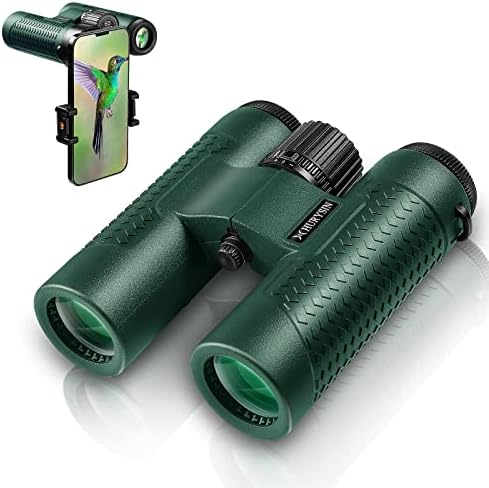 8x33 Binoculars – HD Optical System, Waterproof & Fogproof, Perfect for Hunting, Bird Watching, Hiking, Travel, 5-Year Replacement