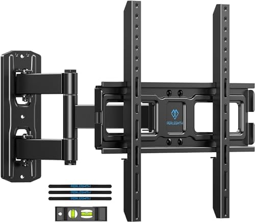 PERLESMITH TV Wall Mount for 26-55 inch TVs up to 70 lbs, Full Motion TV Mount Bracket with Swivel, Tilt, Level Adjustment, Corner TV Mount with Articulating Arm, Max VESA 400x400mm, PSMFK7