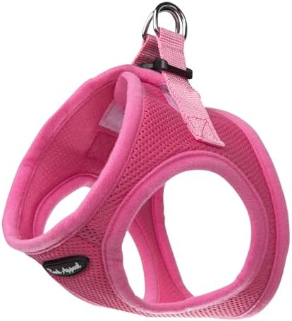 Bark Appeal Hot Pink Step-in Dog Harness for Small-Medium Pets – Updated Sizing, Re-Measuring is Essential – Soft Vest Harness – Anti-Choke with Adjustable Strap & Heavy Duty Clip – XXL