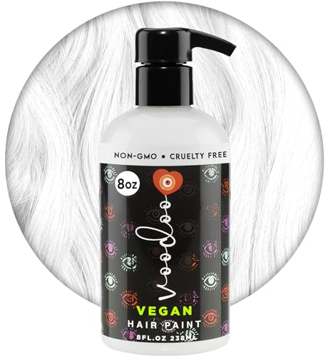 VOODOO Without Color (Clear) Hair Paint 8 oz | Vegan & Cruelty-Free Hair Dye | Ammonia, Sulfate & Paraben-Free | Intermixable Temporary Hair Color | Semi Permanent Hair Color (8 Oz)