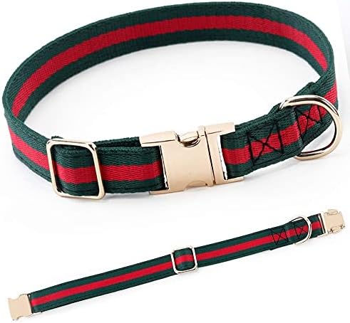 Premium Dog Collar, Cute Dog Collars Luxury Style, Durable Pet Collars with Metal Buckle Safety for Big Dogs