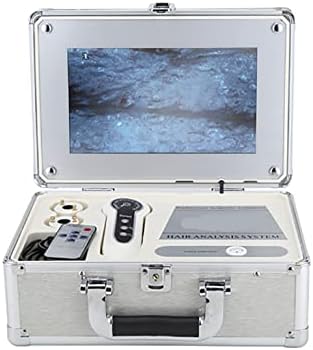 Skin Hair Analyser, 10 Inch 50X/200X Lens LCD Digital Microscope Scalp Detector Scanner Scalp Hair Follicle Oil Moisture Magnifying Detector Skin Pigment Tester.