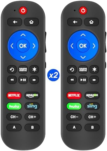 Programmable Remote for Roku Express 4K+, Express 4K Remote Replaces for Roku Express Remote with Volume Control for Roku Express Remote Replacement with Extra 9 Learning Keys (Not for Roku Stick)