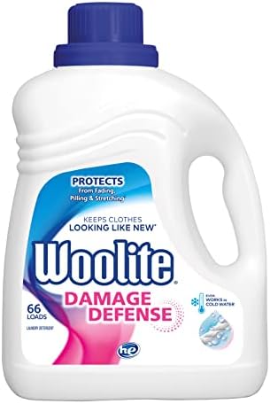 Woolite Damage Defense Liquid Laundry Detergent, Light Fresh Scent, 66 Loads, 100 Fl Oz