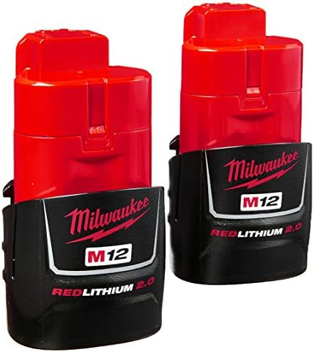 Milwaukee (2-Pack) 48-11-2420 M12 REDLITHIUM 2.0 Compact Battery Packs